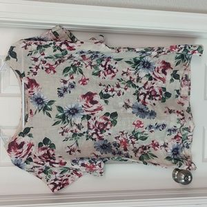 Bellaumbra made in Italy linen floral shirt size L